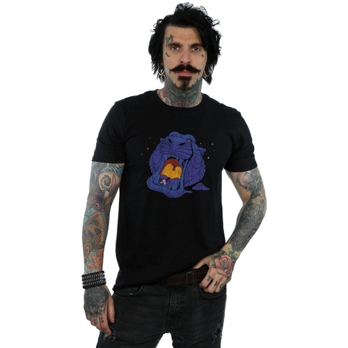 Vêtements Homme T-shirts manches longues Disney Aladdin Cave Of Wonders Distressed Noir