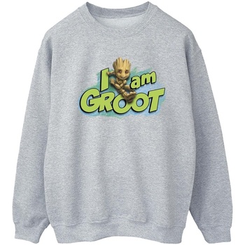 Vêtements Femme Sweats Marvel Guardians Of The Galaxy I Am Groot Jumping Gris
