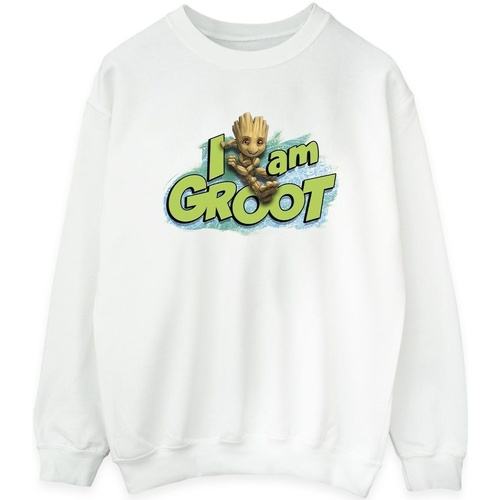 Vêtements Femme Sweats Marvel Guardians Of The Galaxy I Am Groot Jumping Blanc