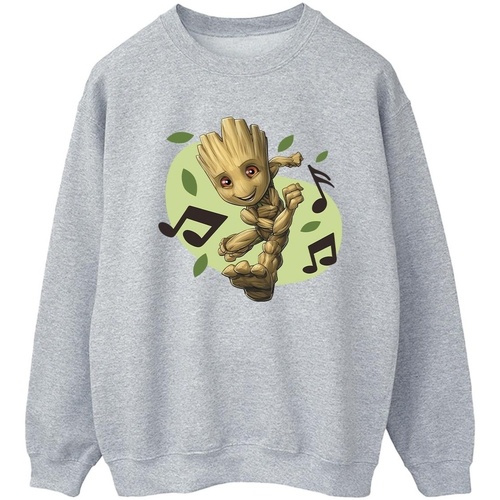 Vêtements Femme Sweats Marvel Guardians Of The Galaxy Groot Musical Notes Gris