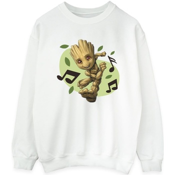 Vêtements Femme Sweats Marvel Guardians Of The Galaxy Groot Musical Notes Blanc