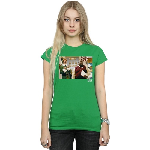 Vêtements Femme T-shirts manches longues Elf Christmas Store Cheer Vert