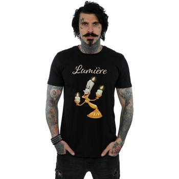 Vêtements Homme T-shirts manches longues Disney Beauty And The Beast Be Our Guest Noir
