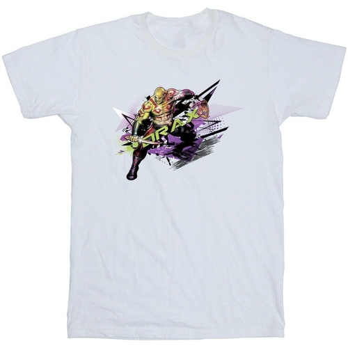 Vêtements Garçon T-shirts manches courtes Marvel Guardians Of The Galaxy Abstract Drax Blanc
