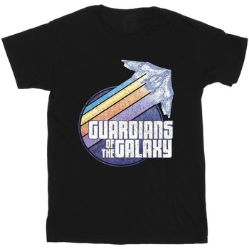 Vêtements Garçon T-shirts manches courtes Guardians Of The Galaxy Badge Rocket Noir