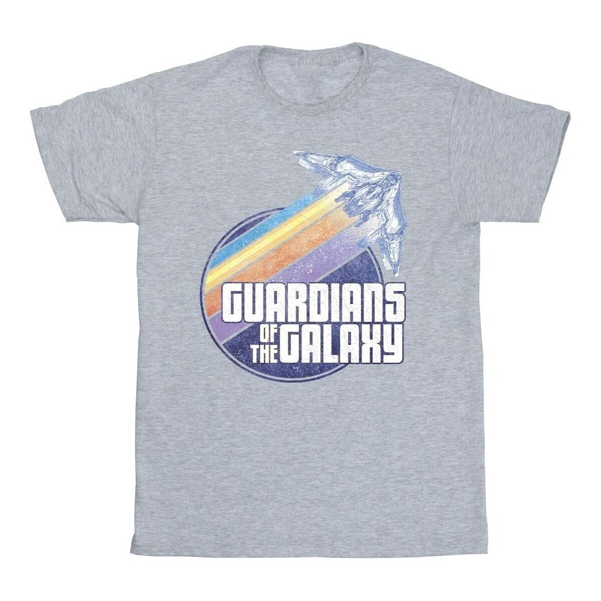 Vêtements Garçon T-shirts manches courtes Guardians Of The Galaxy Badge Rocket Gris