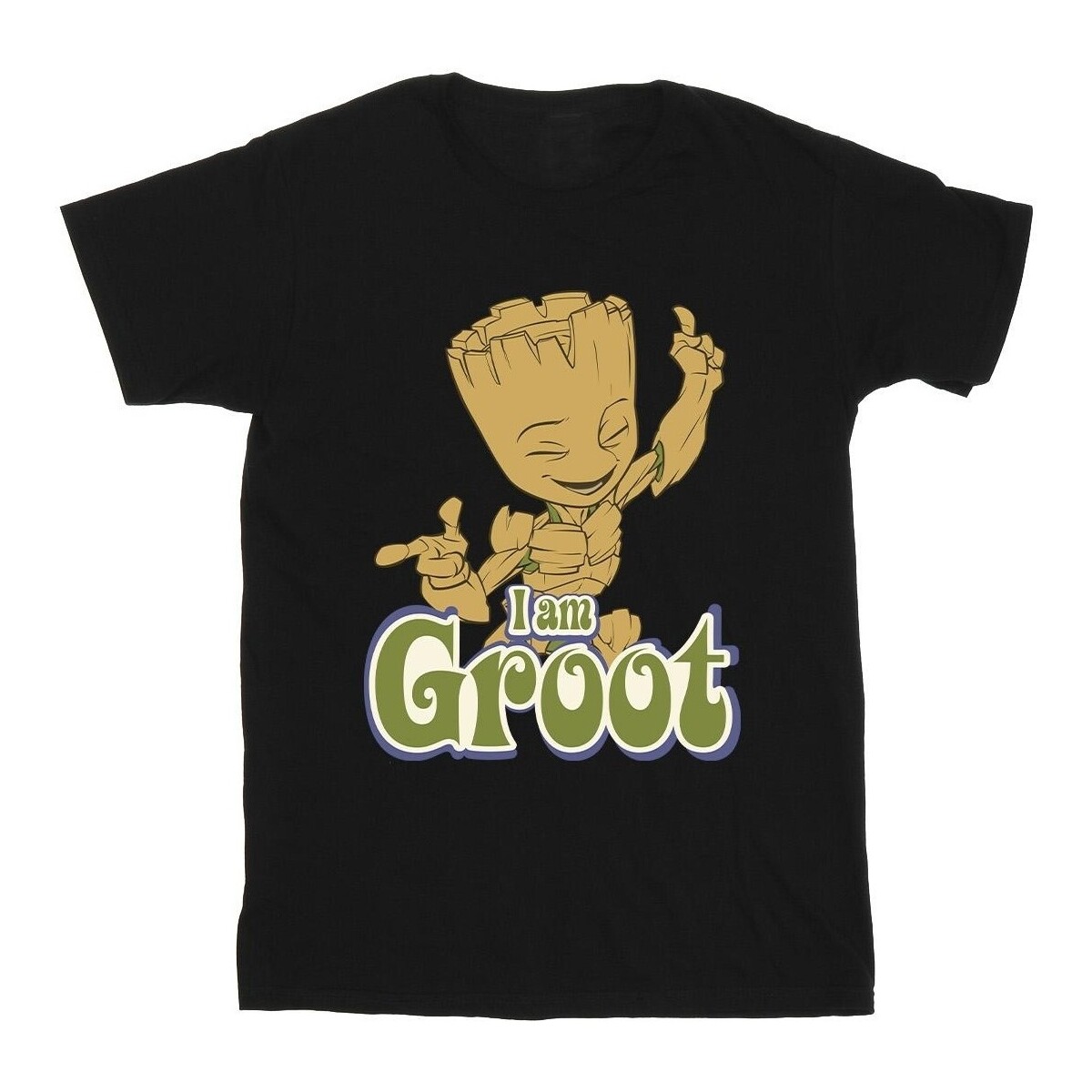 Vêtements Garçon T-shirts manches courtes Guardians Of The Galaxy Groot Dancing Noir