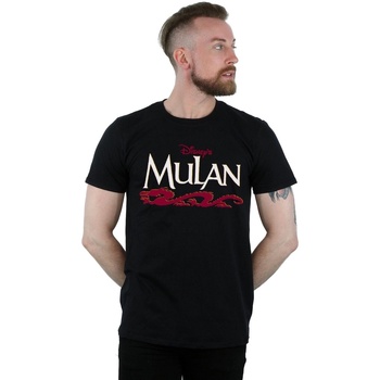 Vêtements Homme T-shirts manches longues Disney Mulan Script Noir