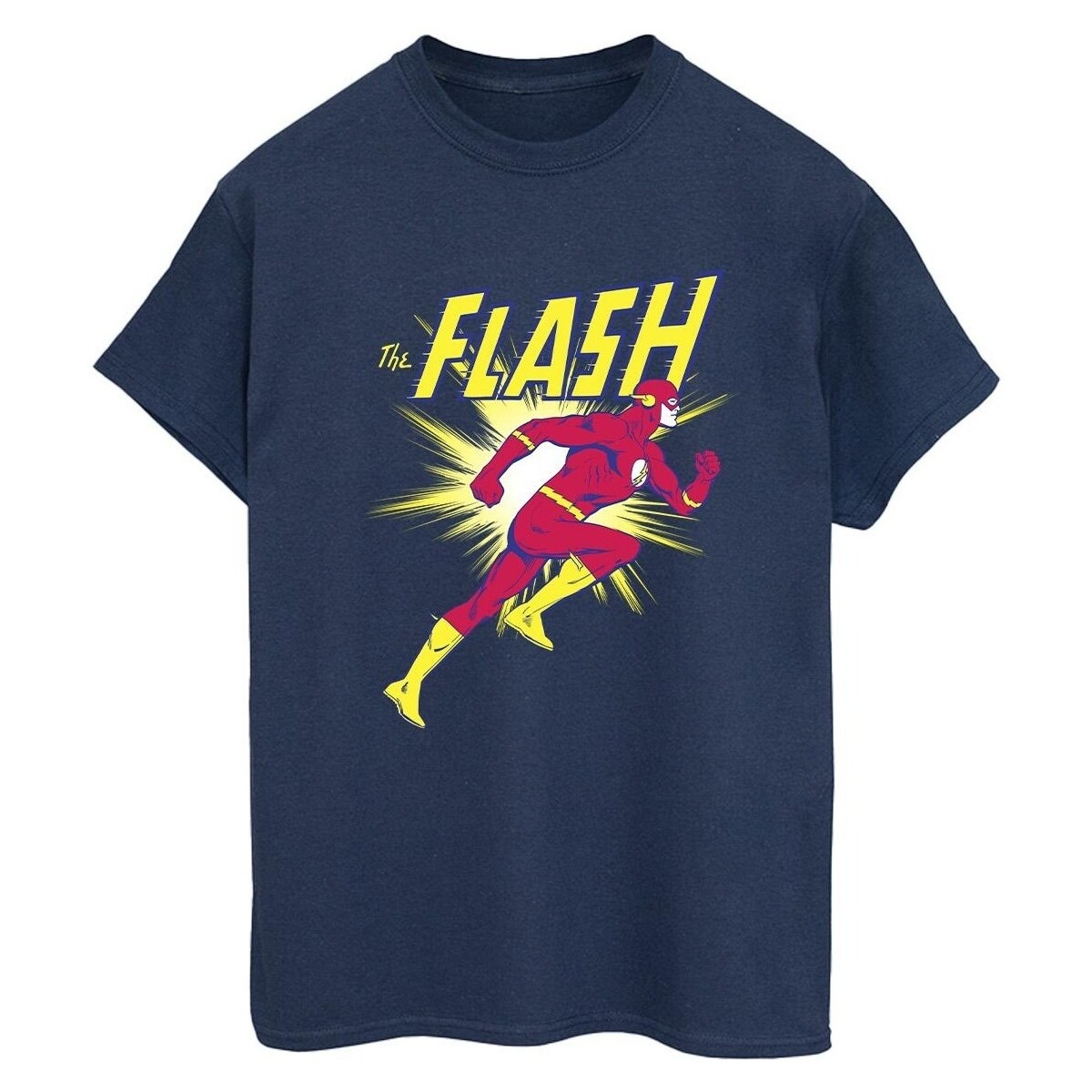 Vêtements Femme T-shirts manches longues Dc Comics The Flash Running Bleu