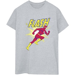 Vêtements Femme T-shirts manches longues Dc Comics The Flash Running Gris