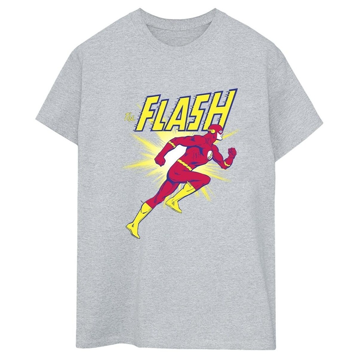 Vêtements Femme T-shirts manches longues Dc Comics The Flash Running Gris