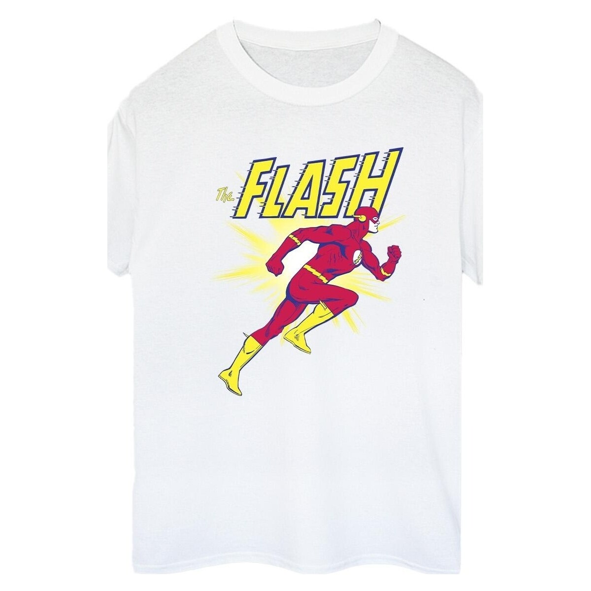 Vêtements Femme T-shirts manches longues Dc Comics The Flash Running Blanc