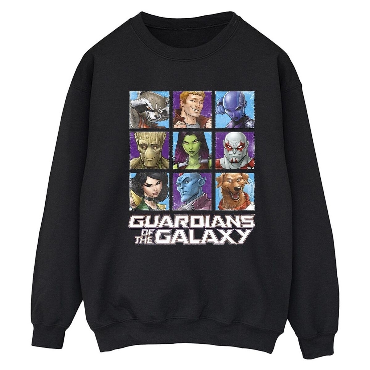 Vêtements Femme Sweats Guardians Of The Galaxy Character Squares Noir