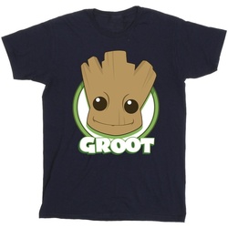 Vêtements Garçon T-shirts manches courtes Guardians Of The Galaxy Groot Badge Bleu