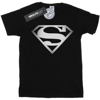 Vêtements Femme T-shirts manches longues Dc Comics Superman Spot Logo Noir