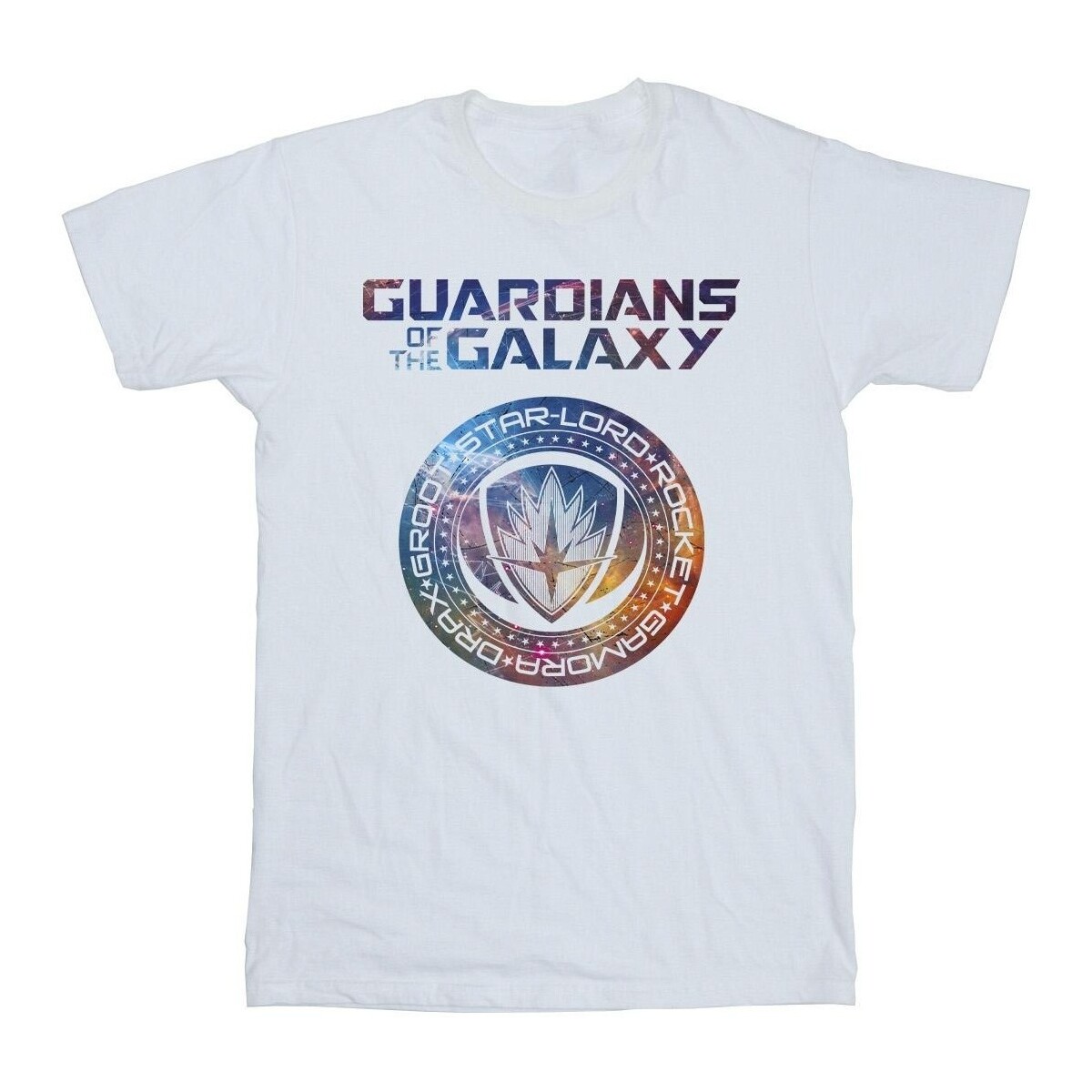 Vêtements Garçon T-shirts manches courtes Marvel Guardians Of The Galaxy Stars Fill Logo Blanc