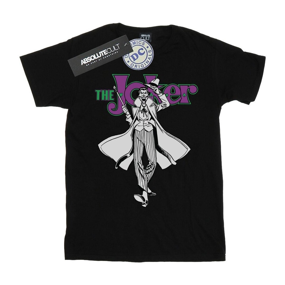 Vêtements Femme T-shirts manches longues Dc Comics Joker Pose Noir