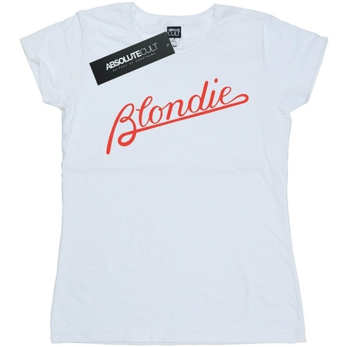 Vêtements Femme T-shirts manches longues Blondie Lines Logo Blanc