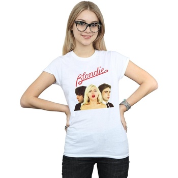 Vêtements Femme T-shirts manches longues Blondie Band Trio Blanc