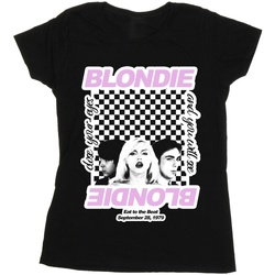 Vêtements Femme T-shirts manches longues Blondie Checked Eat To The Beat Noir