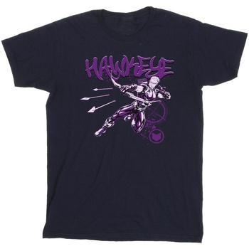Vêtements Garçon T-shirts manches courtes Marvel Hawkeye Shoots Bleu