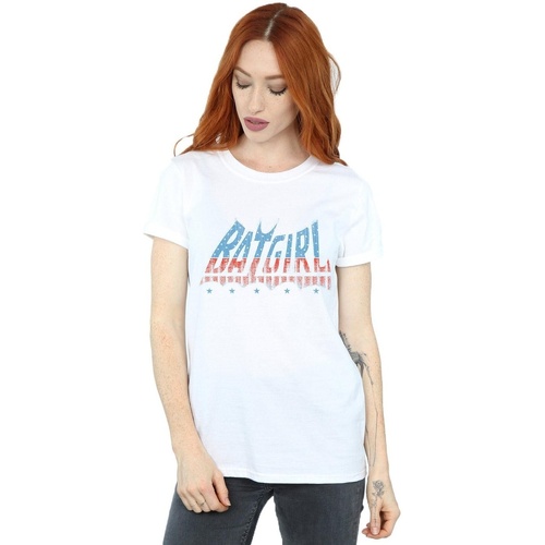 Vêtements Femme T-shirts manches longues Dc Comics Batgirl American Logo Blanc