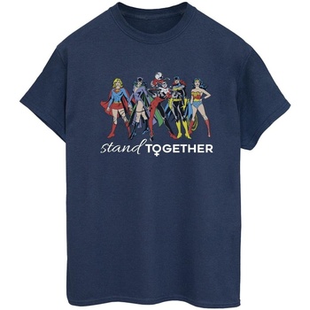 Vêtements Femme T-shirts manches longues Dc Comics Women Of DC Stand Together Bleu