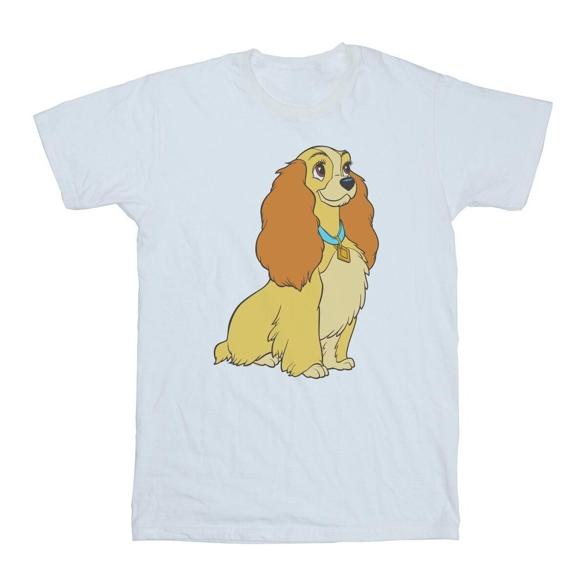 Vêtements Homme T-shirts manches longues Disney Lady And The Tramp Lady Spaghetti Heart Blanc