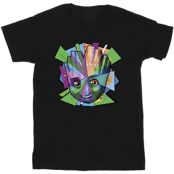 Vêtements Fille T-shirts manches longues Marvel Guardians Of The Galaxy Groot Shattered Noir