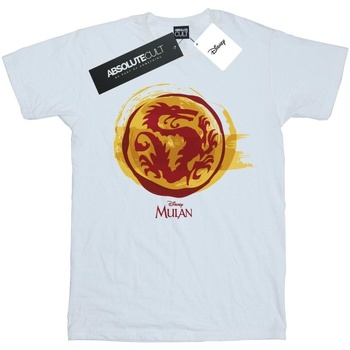 Vêtements Homme T-shirts manches longues Disney Mulan Courage Dragon Symbol Blanc