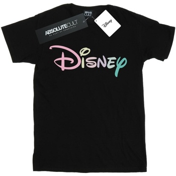 Vêtements Homme T-shirts manches longues Disney Pastel Logo Noir