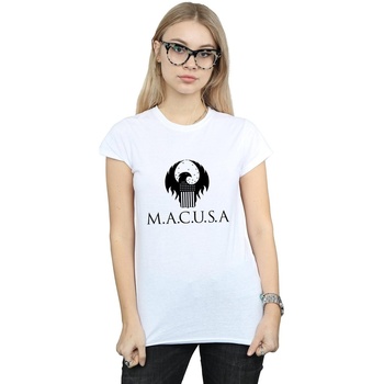 Vêtements Femme T-shirts manches longues Fantastic Beasts MACUSA Logo Blanc