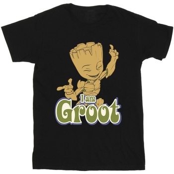 Vêtements Fille T-shirts manches longues Guardians Of The Galaxy Groot Dancing Noir