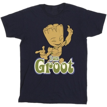 Vêtements Fille T-shirts manches longues Guardians Of The Galaxy Groot Dancing Bleu