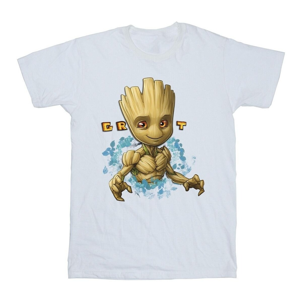 Vêtements Fille T-shirts manches longues Guardians Of The Galaxy Groot Flowers Blanc