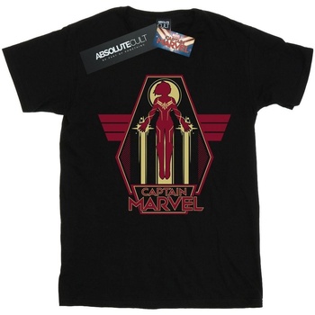 Vêtements Homme T-shirts manches longues Marvel Captain  Flying Warrior Noir