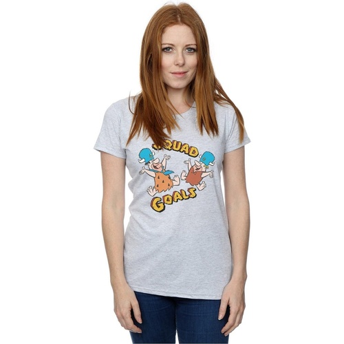 Vêtements Femme T-shirts manches longues The Flintstones Squad Goals Gris