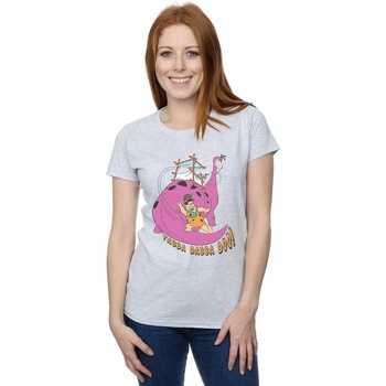 Vêtements Femme T-shirts manches longues The Flintstones Yabba Dabba Doo Gris