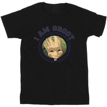 Vêtements Fille T-shirts manches longues Guardians Of The Galaxy Groot Varsity Noir