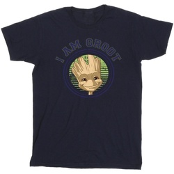 Vêtements Fille T-shirts manches longues Guardians Of The Galaxy Groot Varsity Bleu
