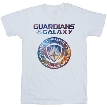 Vêtements Fille T-shirts manches longues Marvel Guardians Of The Galaxy Stars Fill Logo Blanc