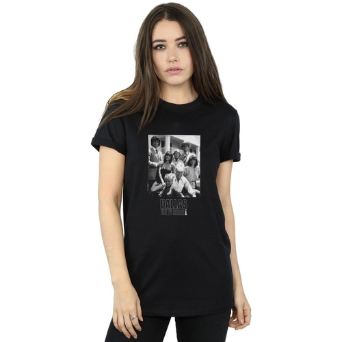 Vêtements Femme T-shirts manches longues Dallas Ewing Family Mono Noir