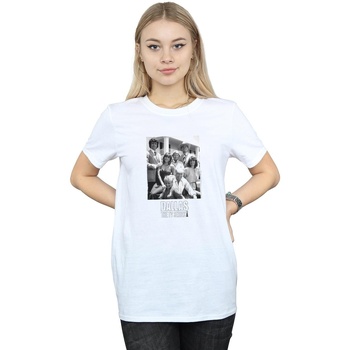 Vêtements Femme T-shirts manches longues Dallas Ewing Family Mono Blanc