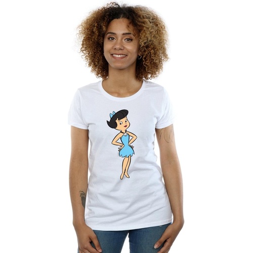Vêtements Femme T-shirts manches longues The Flintstones  Blanc