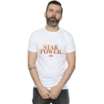 Vêtements Homme T-shirts manches longues Marvel Captain  Star Power Blanc