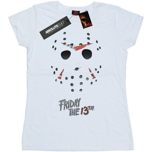 Vêtements Femme T-shirts manches longues Friday 13Th Jason Hockey Mask Blanc