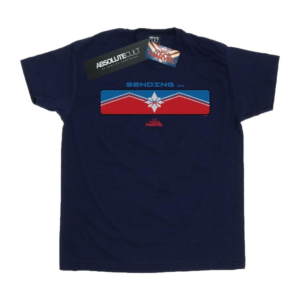 Vêtements Homme T-shirts manches longues Marvel Captain  Sending Bleu