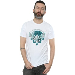 Vêtements Homme T-shirts manches longues Marvel Captain  Starforce Warrior Blanc