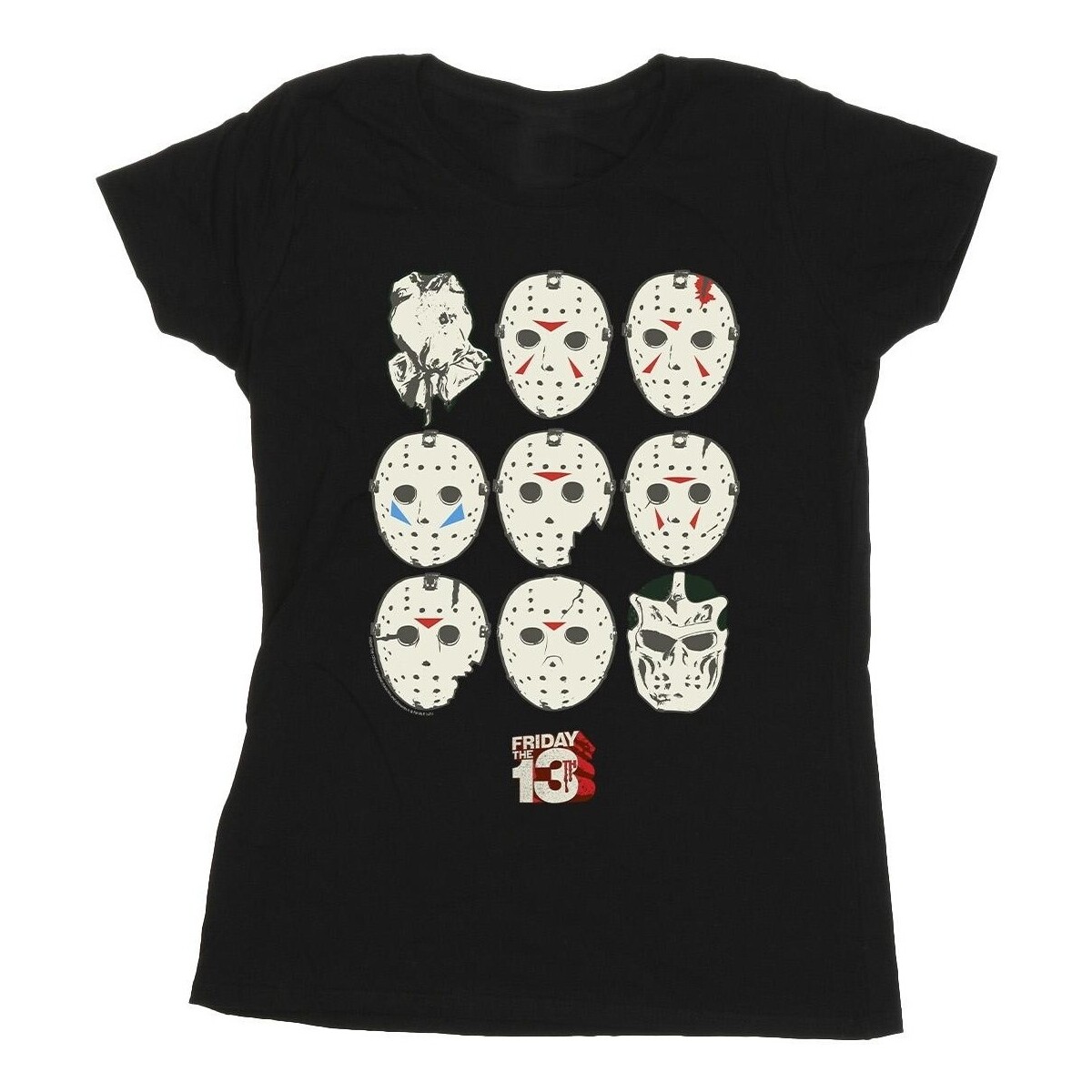 Vêtements Femme T-shirts manches longues Friday The 13Th Jason Masks Noir