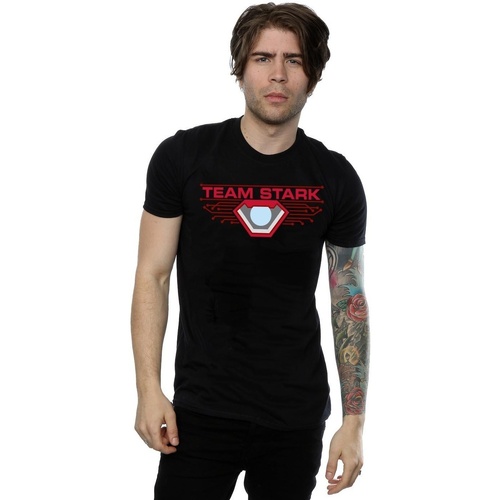 Vêtements Homme T-shirts manches longues Marvel Captain America Civil War Team Stark Noir
